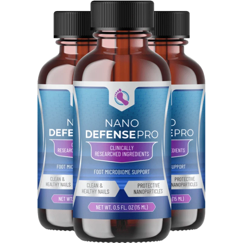 NanoDefense Pro Nail Skin Health Supplement Bottle (3 Bottle / 90 Day Pack)